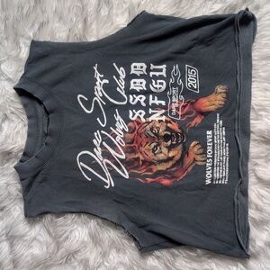 Darc Sport Wolves Cropped Muscle Tank Small